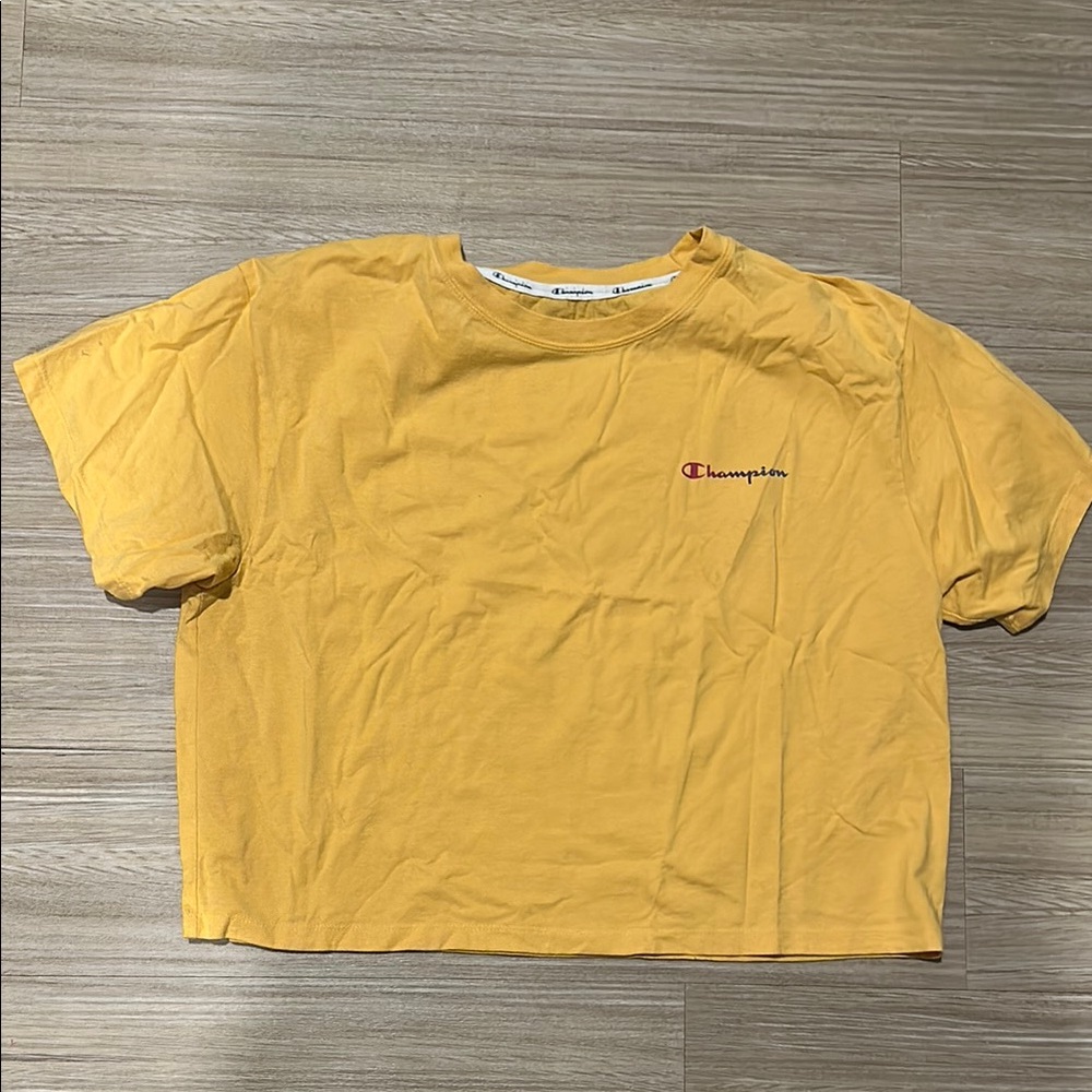 Champion Logo Yellow Tee